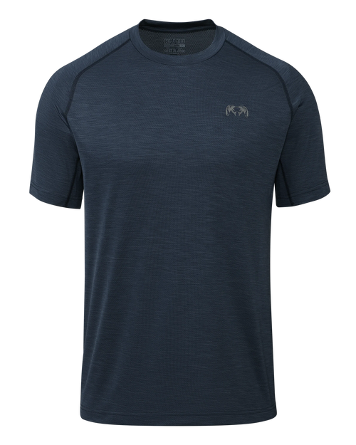 EnduroMesh SS Crew | Midnight Blue Heather