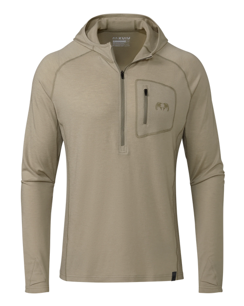 ULTRA Merino 145 Zip-T Hunting Hoodie | Bone