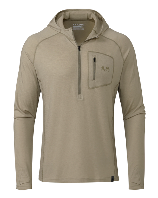 ULTRA Merino 145 Zip-T Hunting Hoodie | Bone
