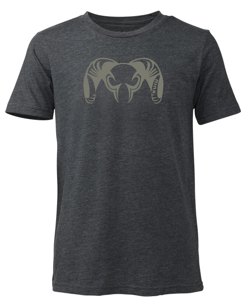 Youth Engraved Ram T-Shirt | Charcoal