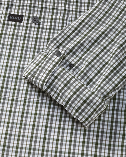 Borrego LS Shirt | Mini Cross Check Verde Plaid