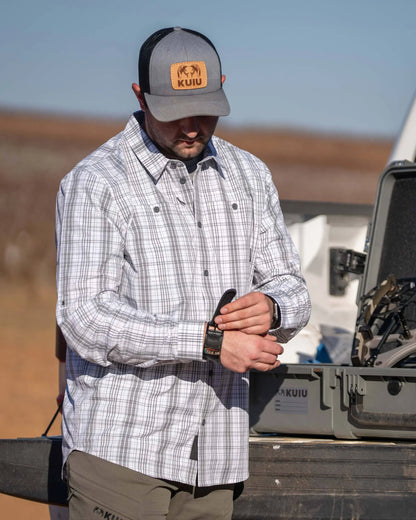 Borrego LS Shirt | Granite Plaid