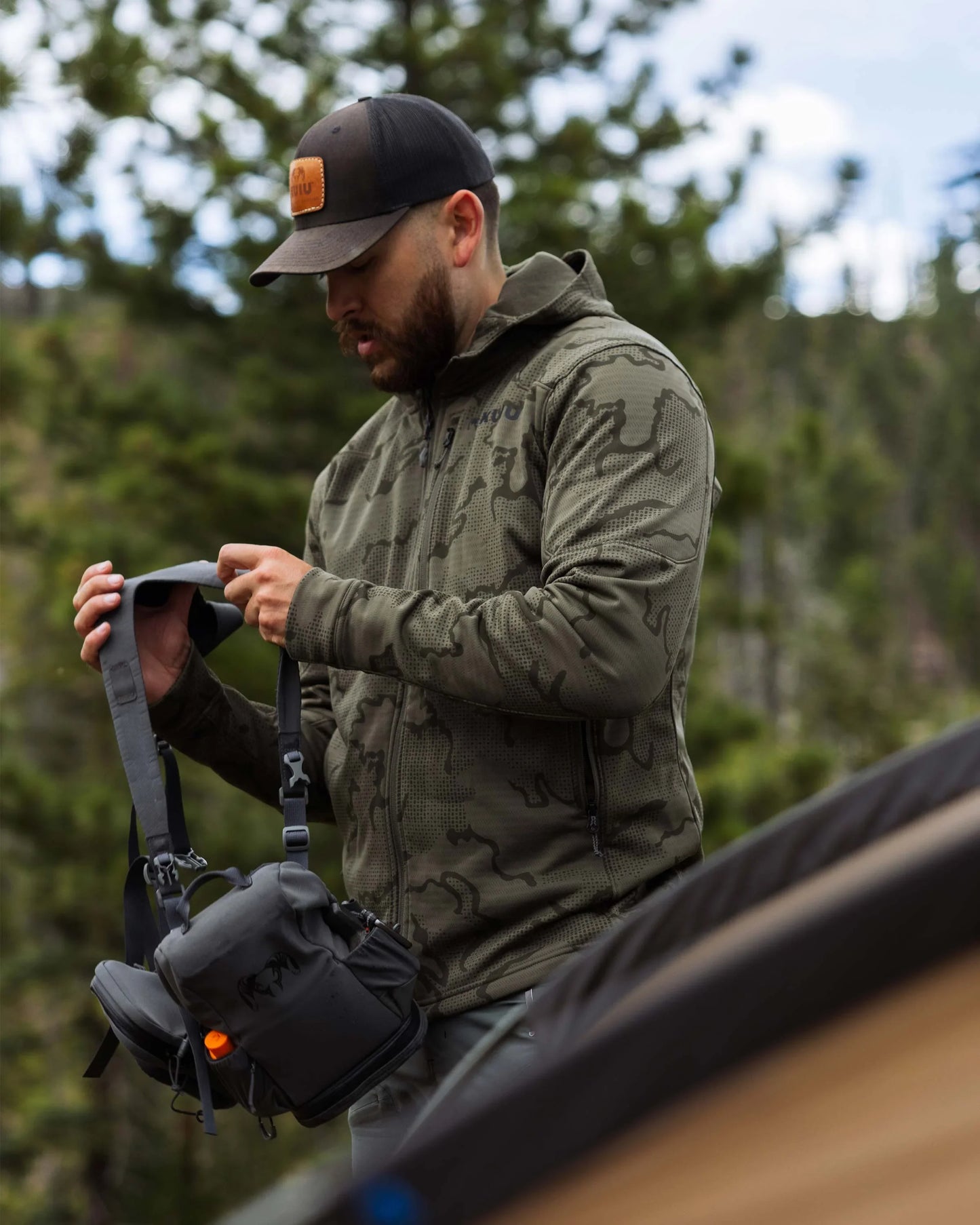 Ridgepoint Fleece Hoodie | Black Tonal