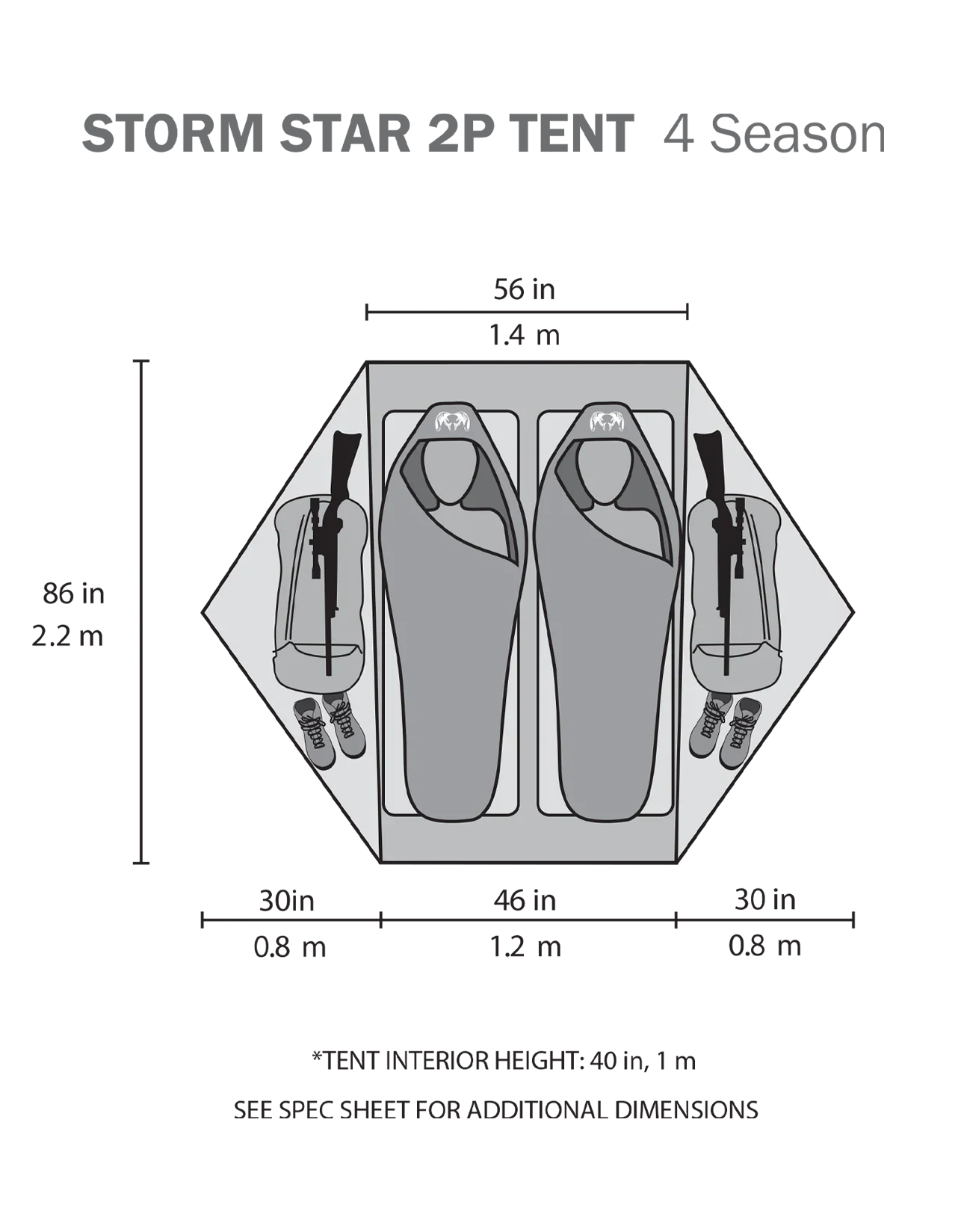 Storm Star 2 Person Tent | Major Brown
