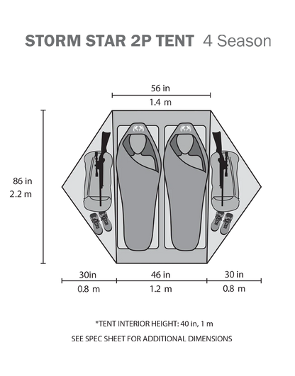 Storm Star 2 Person Tent | Major Brown
