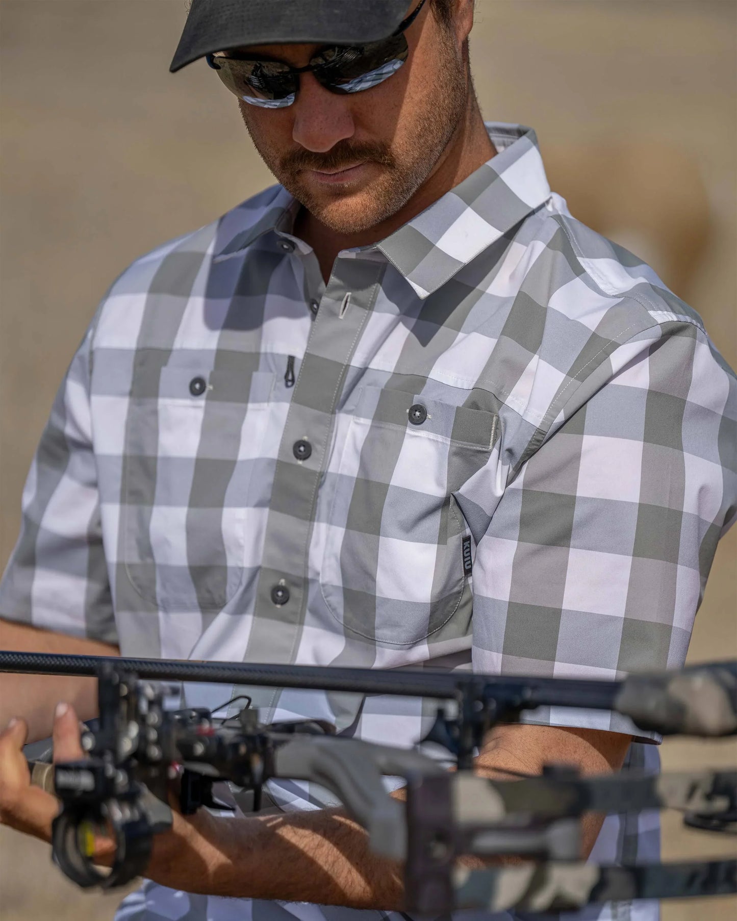 Borrego SS Shirt | Battleship Plaid