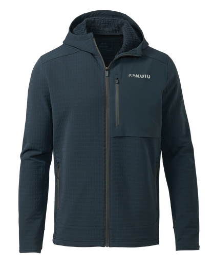 Blockfield Fleece Hoodie | Steel Blue