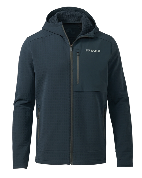 Blockfield Fleece Hoodie | Steel Blue