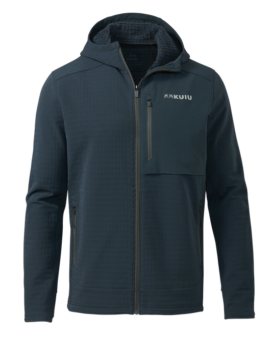 Blockfield Fleece Hoodie | Steel Blue