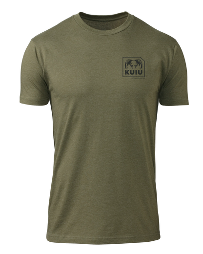 KUIU Square Chest Logo T-Shirt | Military Green