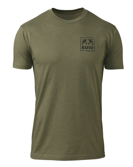 KUIU Square Chest Logo T-Shirt | Military Green