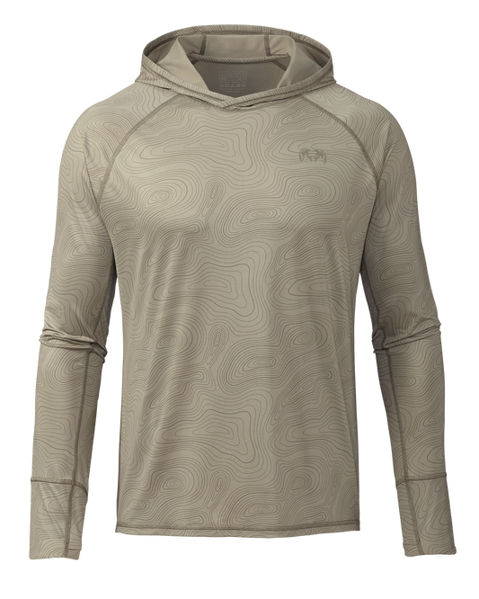 Gila LS Hoodie Topo | Bone Topo Print
