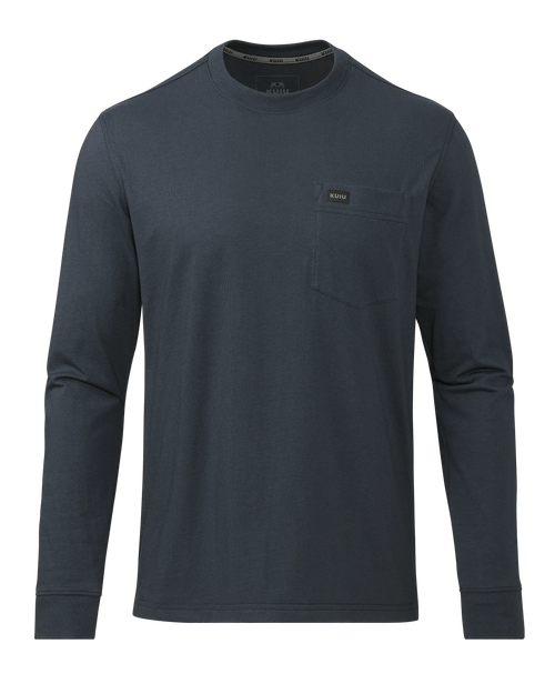 Workgrade LS Pocket Crew | Steel Blue