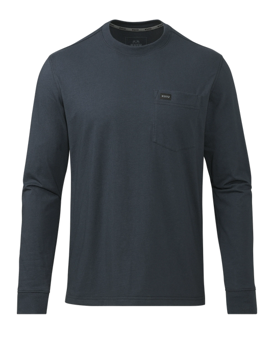 Workgrade LS Pocket Crew | Steel Blue