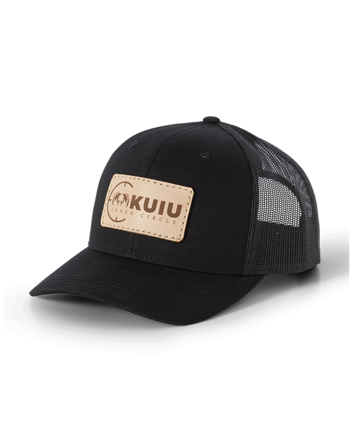 Inner Circle Leather Patch Hat | Black