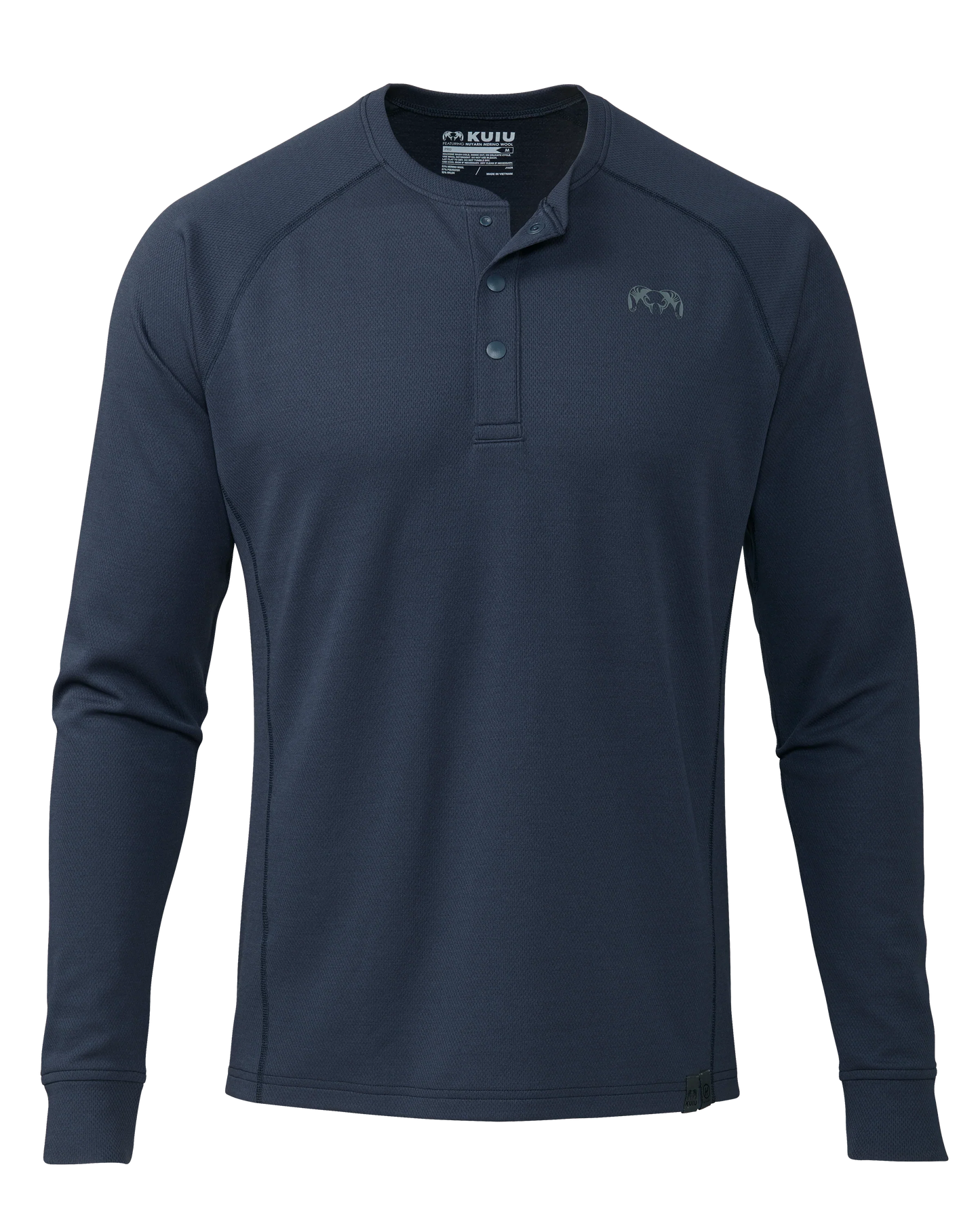 PRO Merino 200 Henley | Steel Blue