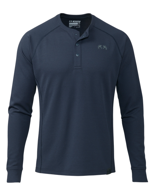 PRO Merino 200 Henley | Steel Blue
