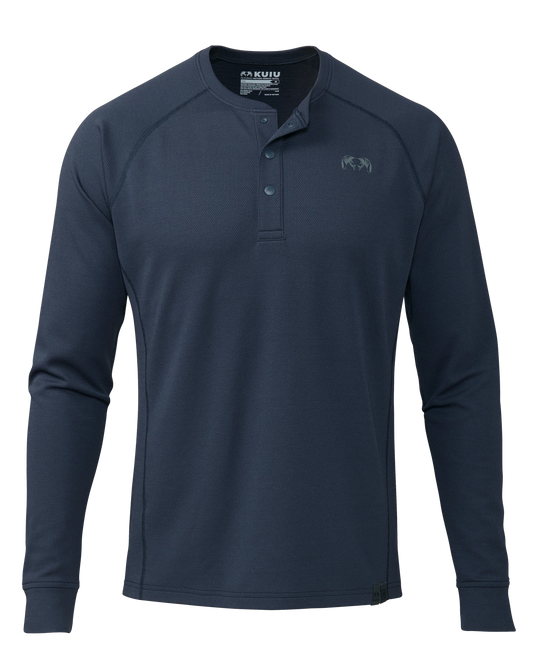 PRO Merino 200 Henley | Steel Blue