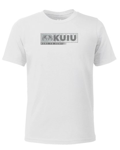 Youth Here to Hunt Gritstone T-Shirt | White