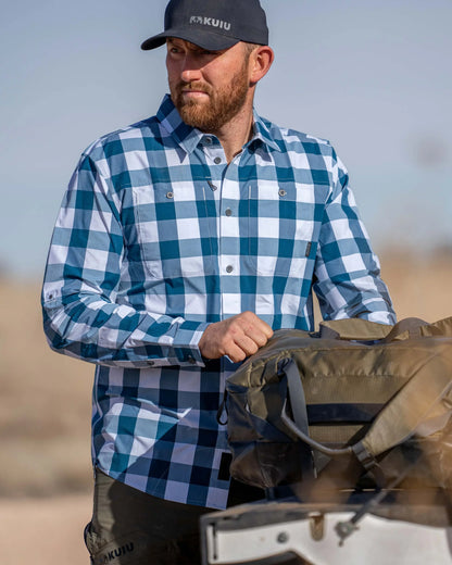 Borrego LS Shirt | Lake Plaid