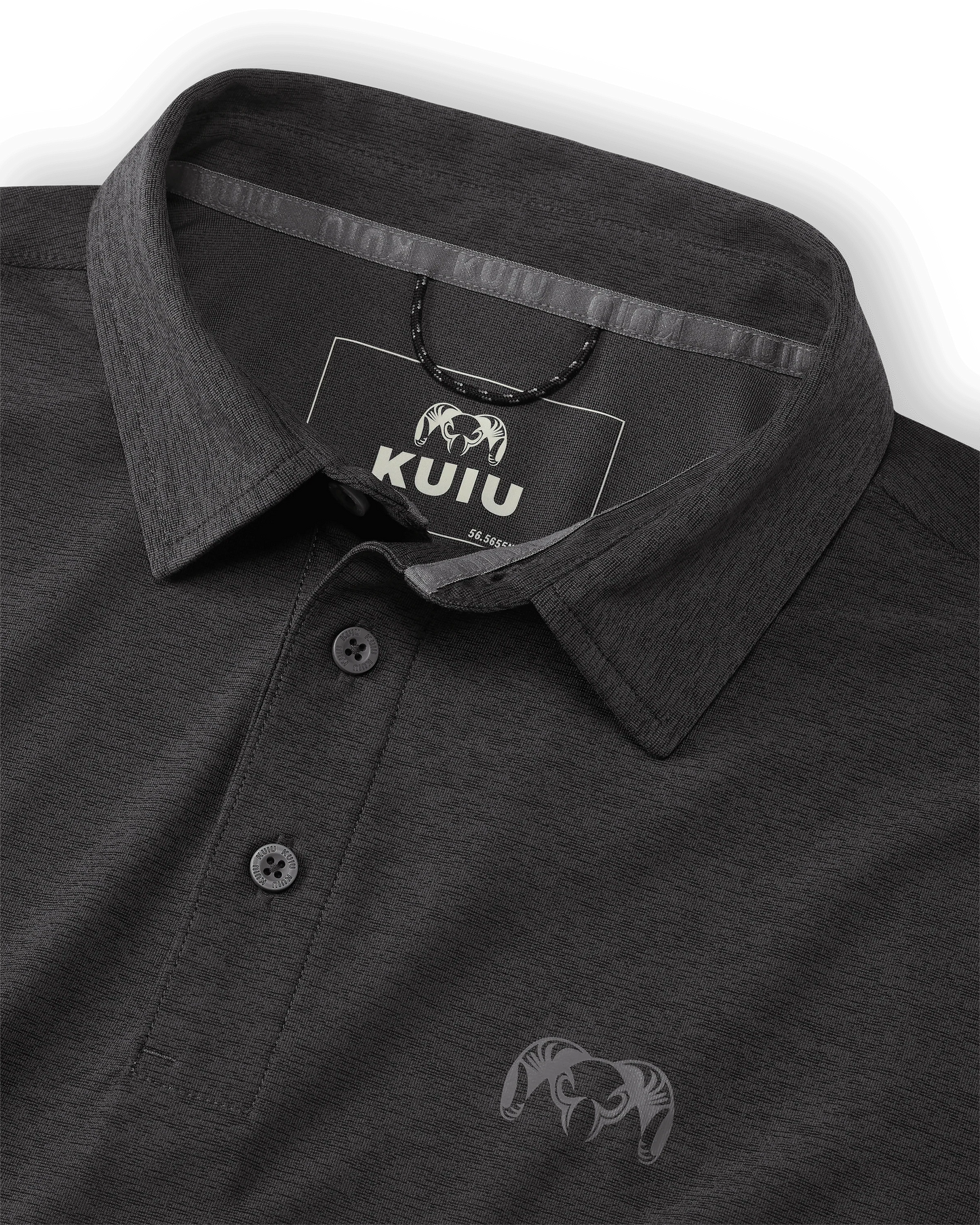 KUIU Performance Polo | Heather Black