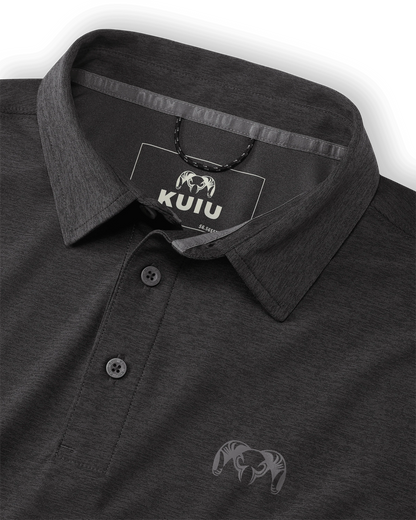 KUIU Performance Polo | Heather Black
