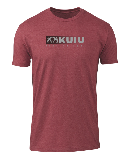 KUIU Here to Hunt Fade T-Shirt | Cardinal