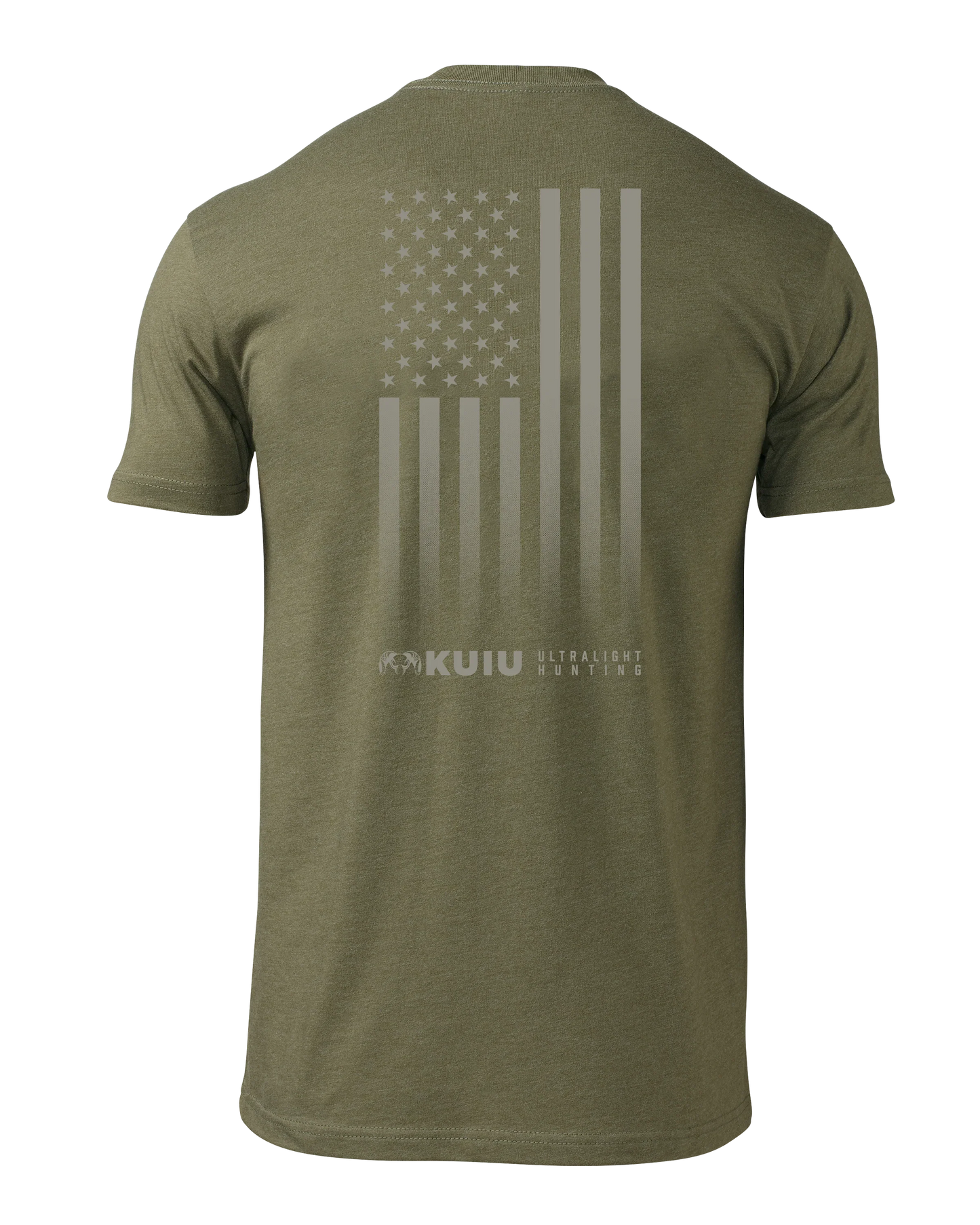 KUIU Vertical Flag Logo T-Shirt | Military Green