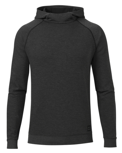 Canyon Waffle Hoodie | Black Heather