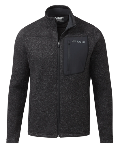 Base Camp Full Zip Sweater | Heather Black