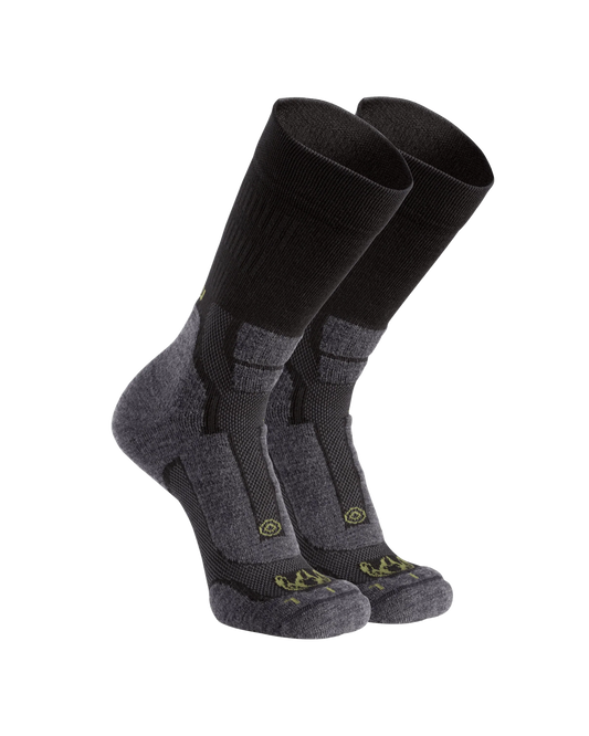 StrongWool Hybrid Crew Sock 2-Pair Pack | Grey Green