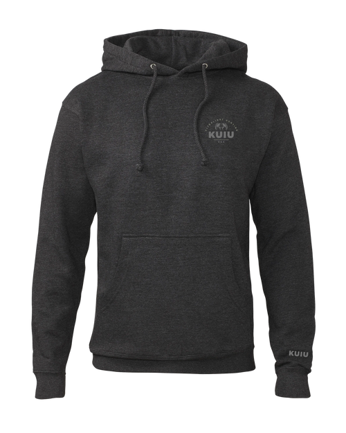 KUIU Stacked Chest Logo Hoodie | Charcoal