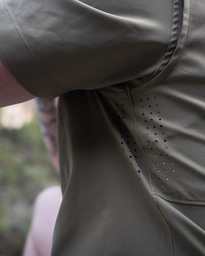 Mesa Vented SS Snap Shirt | Khaki