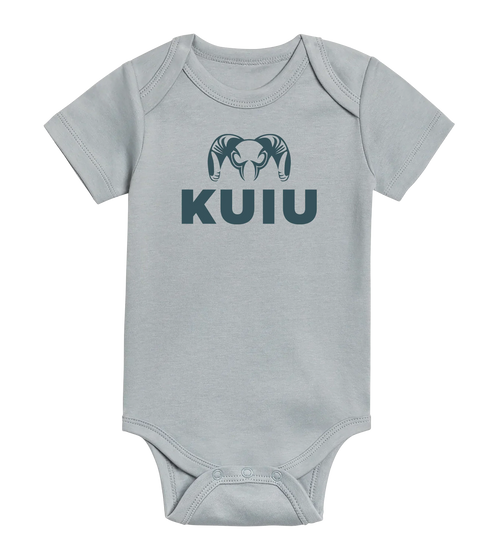 KUIU Stacked Logo Baby One-Piece | Mist