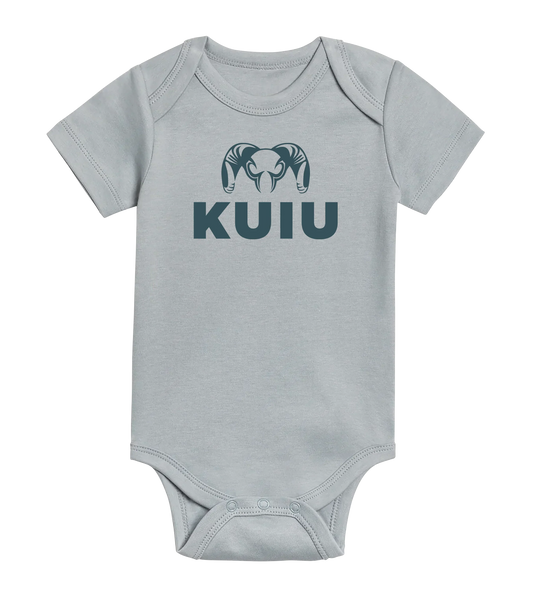 KUIU Stacked Logo Baby One-Piece | Mist