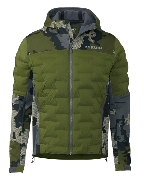 Axis Thermal Hybrid Hooded Jacket | Verde