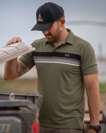 KUIU Performance Polo Stripe | Evergreen Chest Stripe