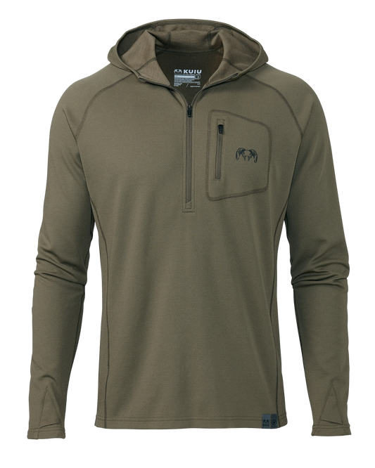 PRO Merino 200 Zip-T Hoodie | Ash