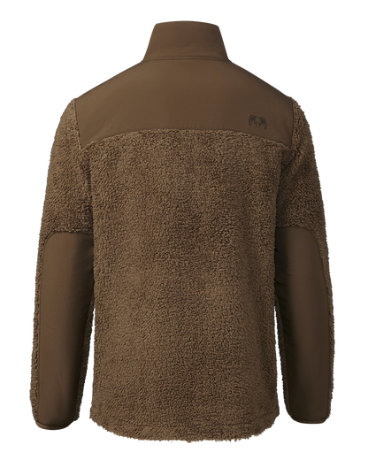 Sherpa Fleece Zip Pullover | Grizzly