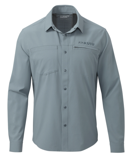 Mesa Vented LS Snap Shirt | Slate