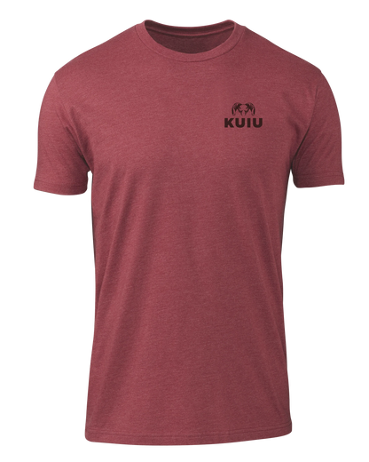 KUIU Solid Flag Fade T-Shirt | Cardinal