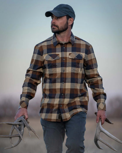 Field Flannel Shirt | Saddle Trio
