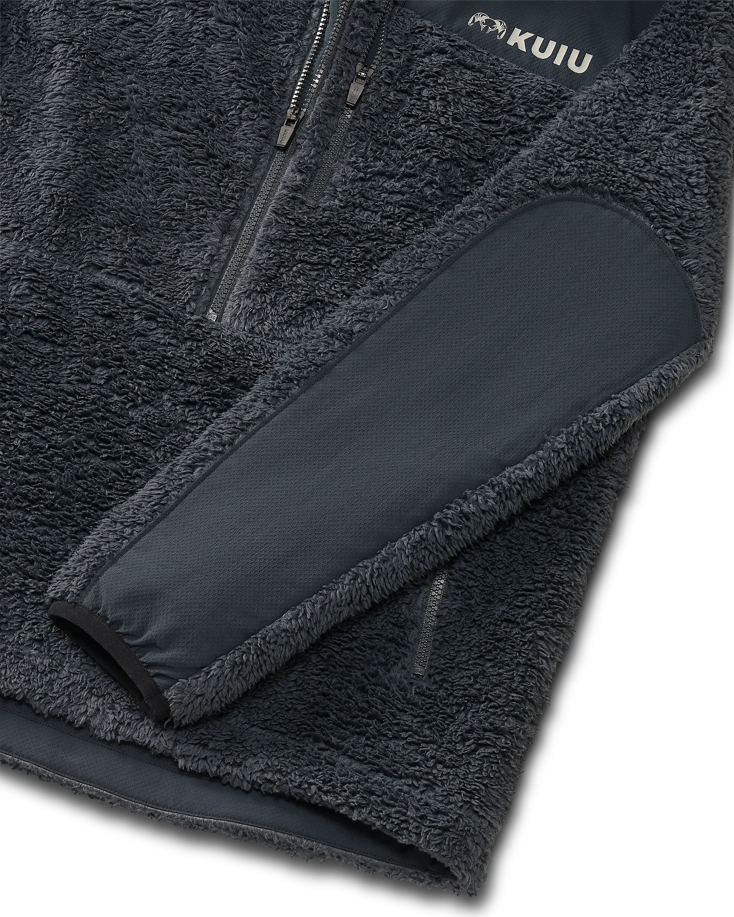 Sherpa Fleece Zip Pullover | Nightfall