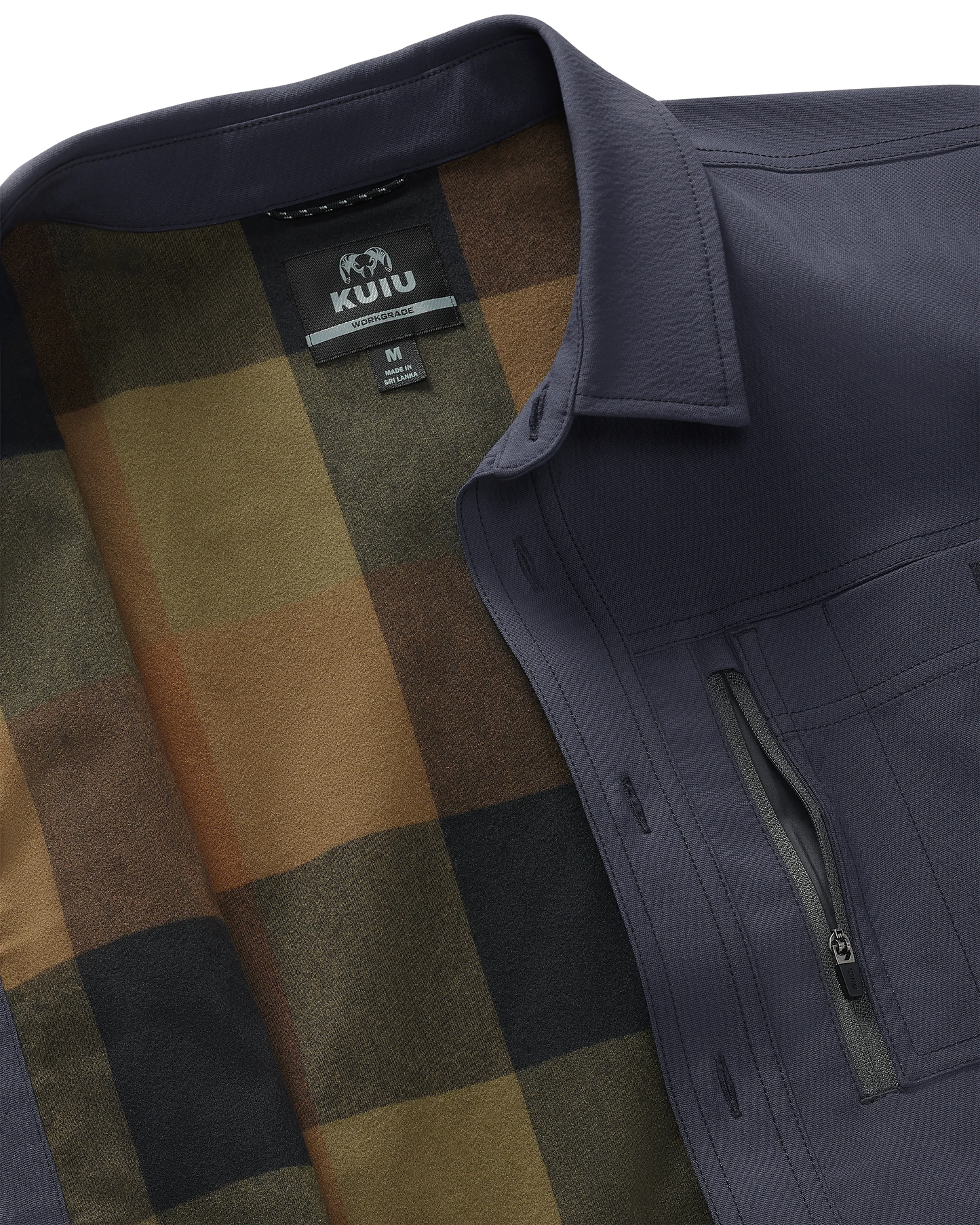Motive Flannel Lined Shirt Jacket | Steel Blue