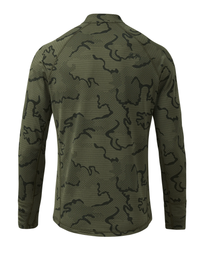 Ridgepoint Fleece Henley | Olive Tonal