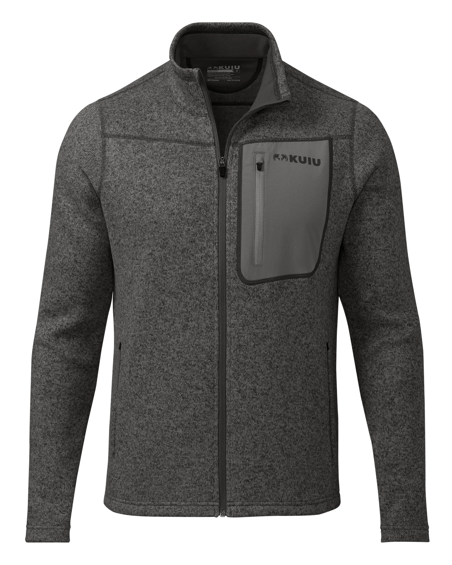 Base Camp Full Zip Sweater | Charcoal Heather