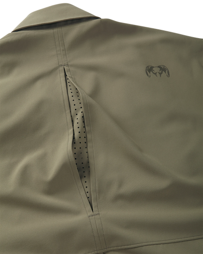 Mesa Vented LS Snap Shirt | Khaki