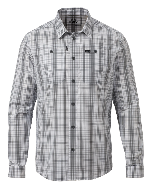 Borrego LS Shirt | Granite Plaid