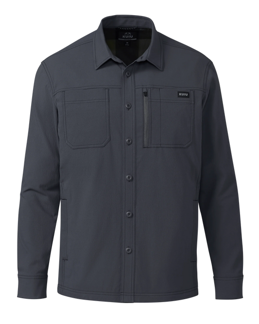 Motive Flannel Lined Shirt Jacket | Steel Blue