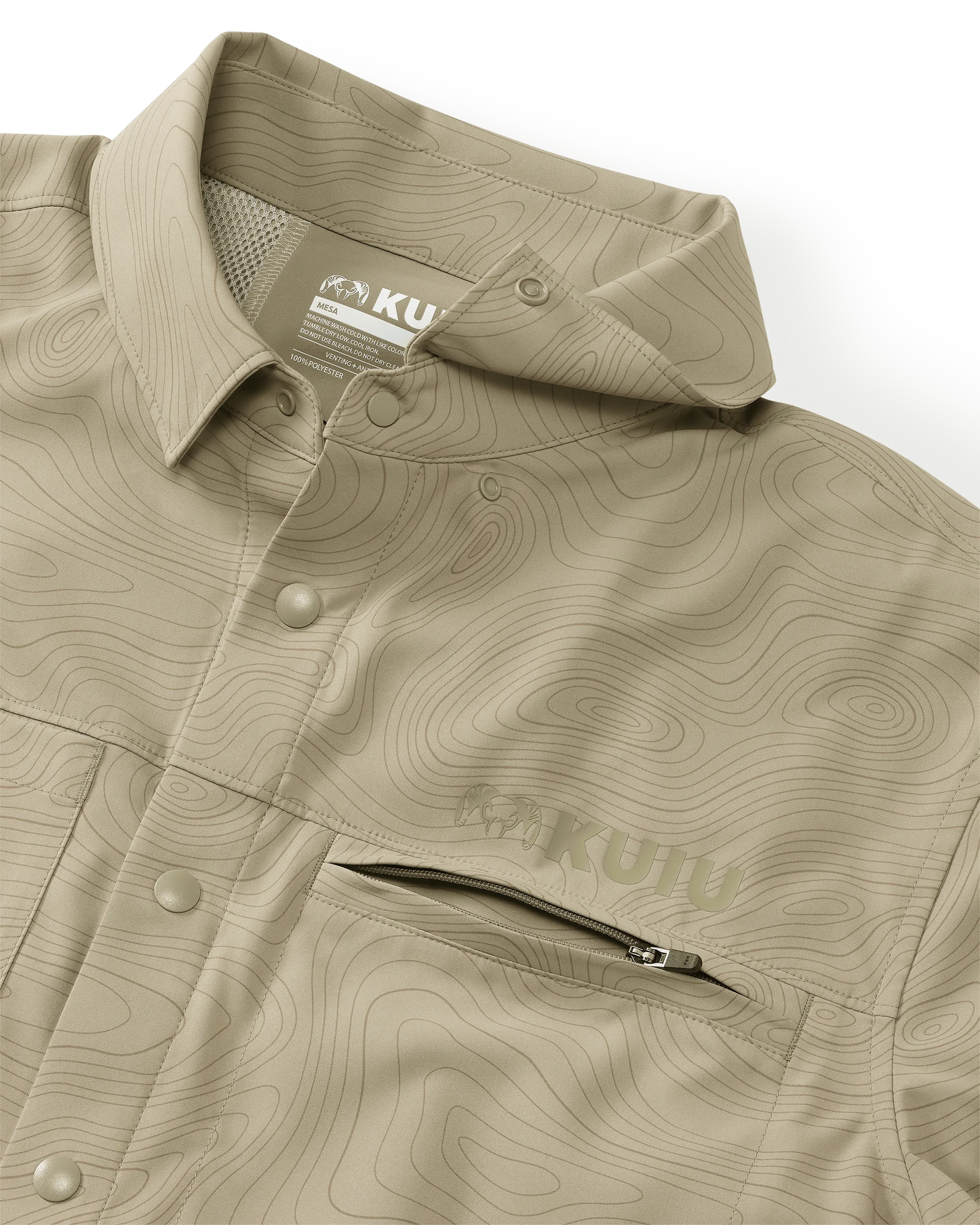 Mesa Vented SS Snap Shirt Topo | Bone Topo Print